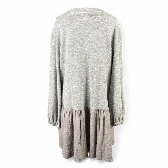 Jaded Gypsy Women’s S/M Magic Duster Worn Distressed Bleach Cottage Boho Gray - Picture 3 of 10